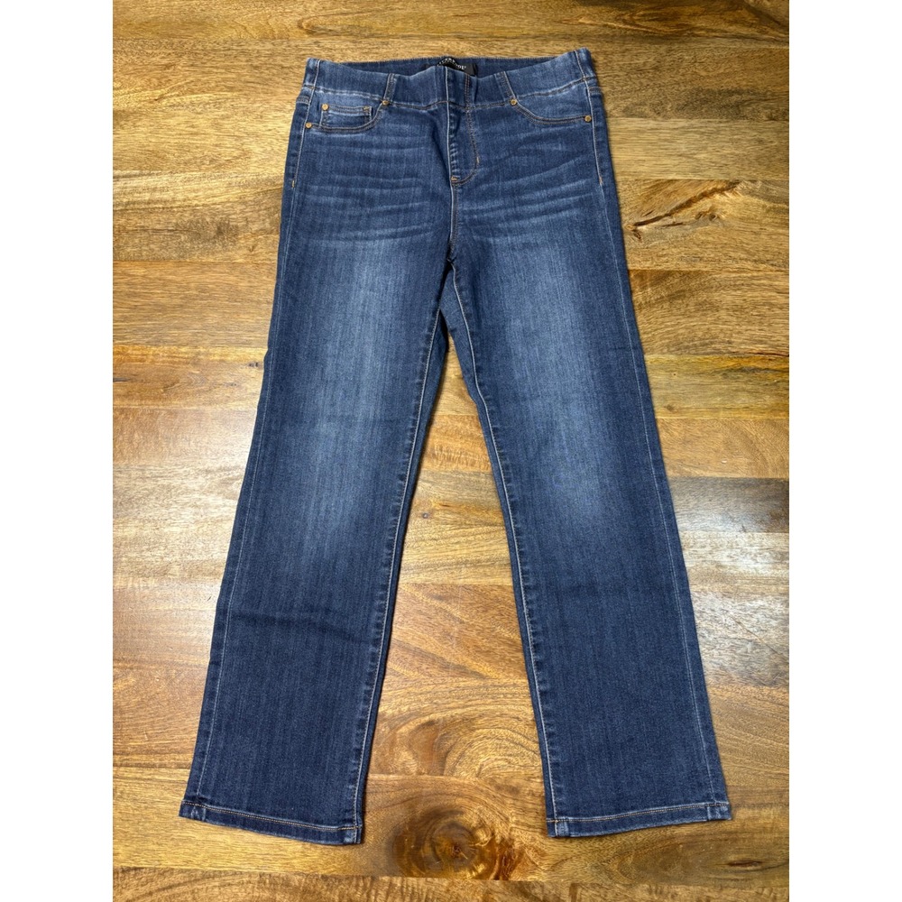 Liverpool Los Angeles Pull On Straight Leg Jeans Catalina Wash 6/28